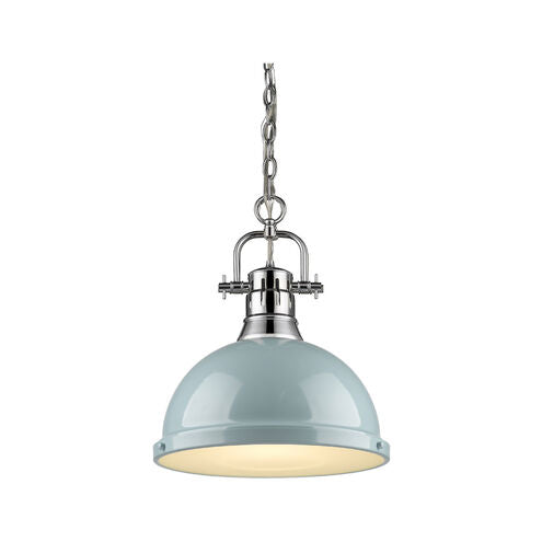 Golden Lighting, Duncan 1 Light Pendant - Seafoam