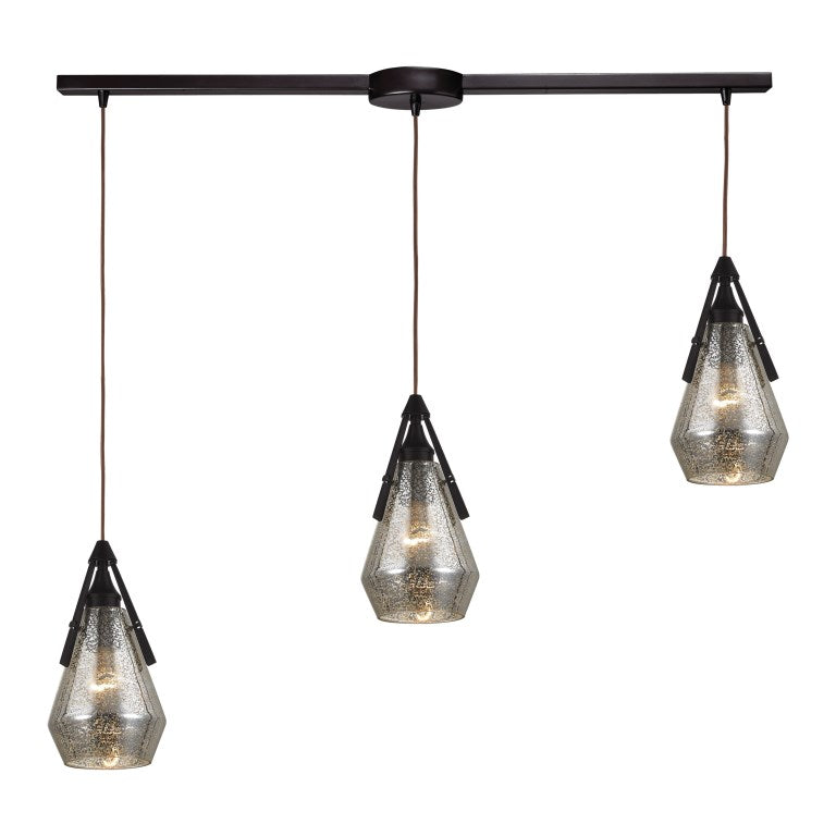 Elk Home, Duncan 36'' Wide 3 - Light Pendant - Oil Rubbed Bronze