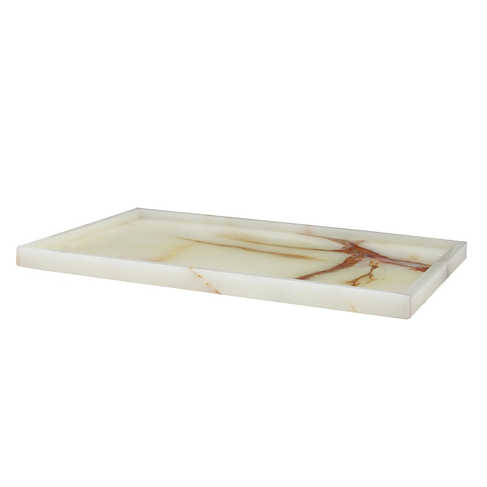 Marble Crafter, Edesia Collection Honed Finish Rect Tray 18"x10"