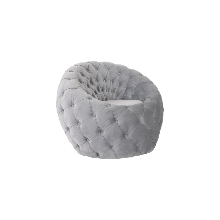 Phillips Collection, Egg Gray Velvet Chair