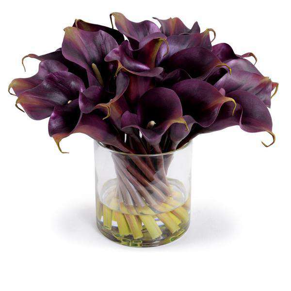 New Growth Designs, Eggplant Calla Lily Arrangement