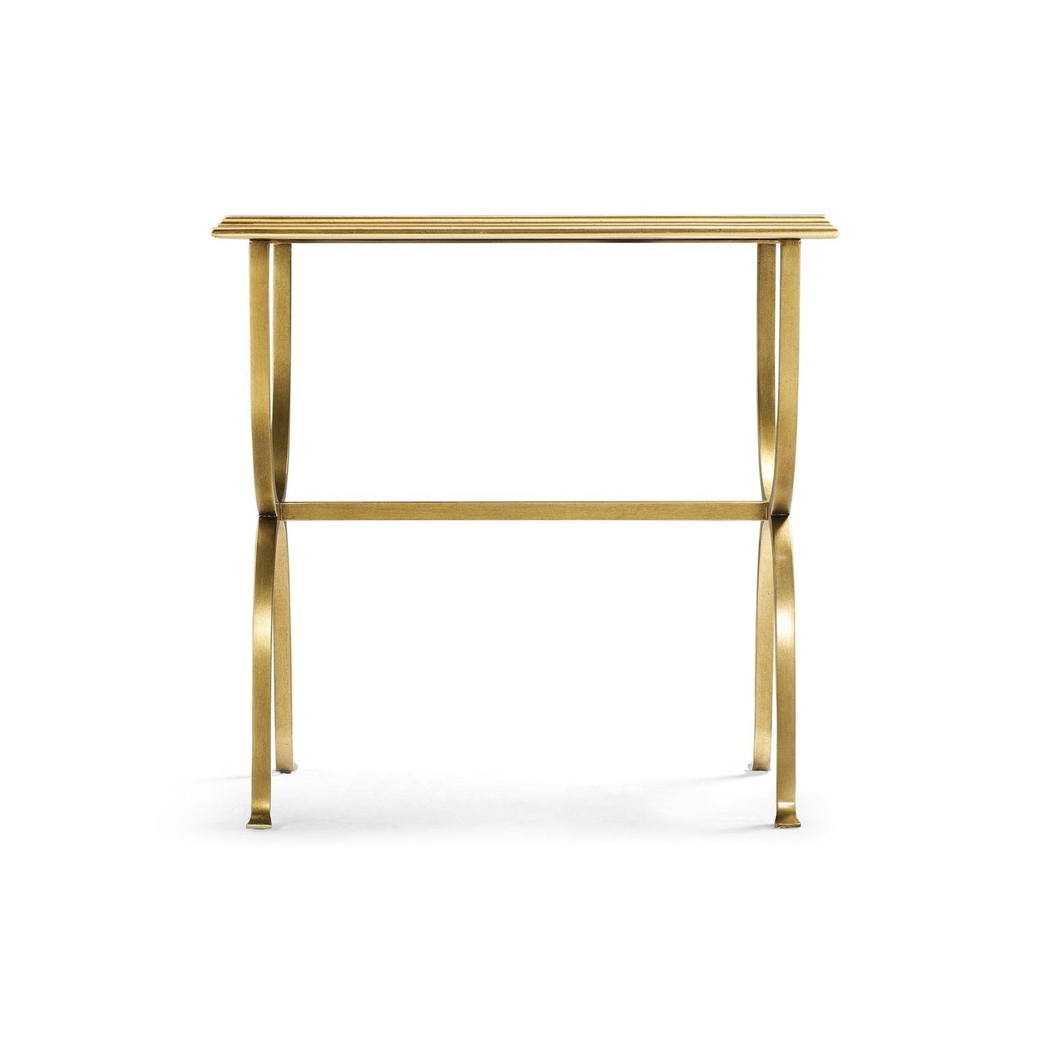 Jonathan Charles, Églomisé & Iron Rectangle Side Table