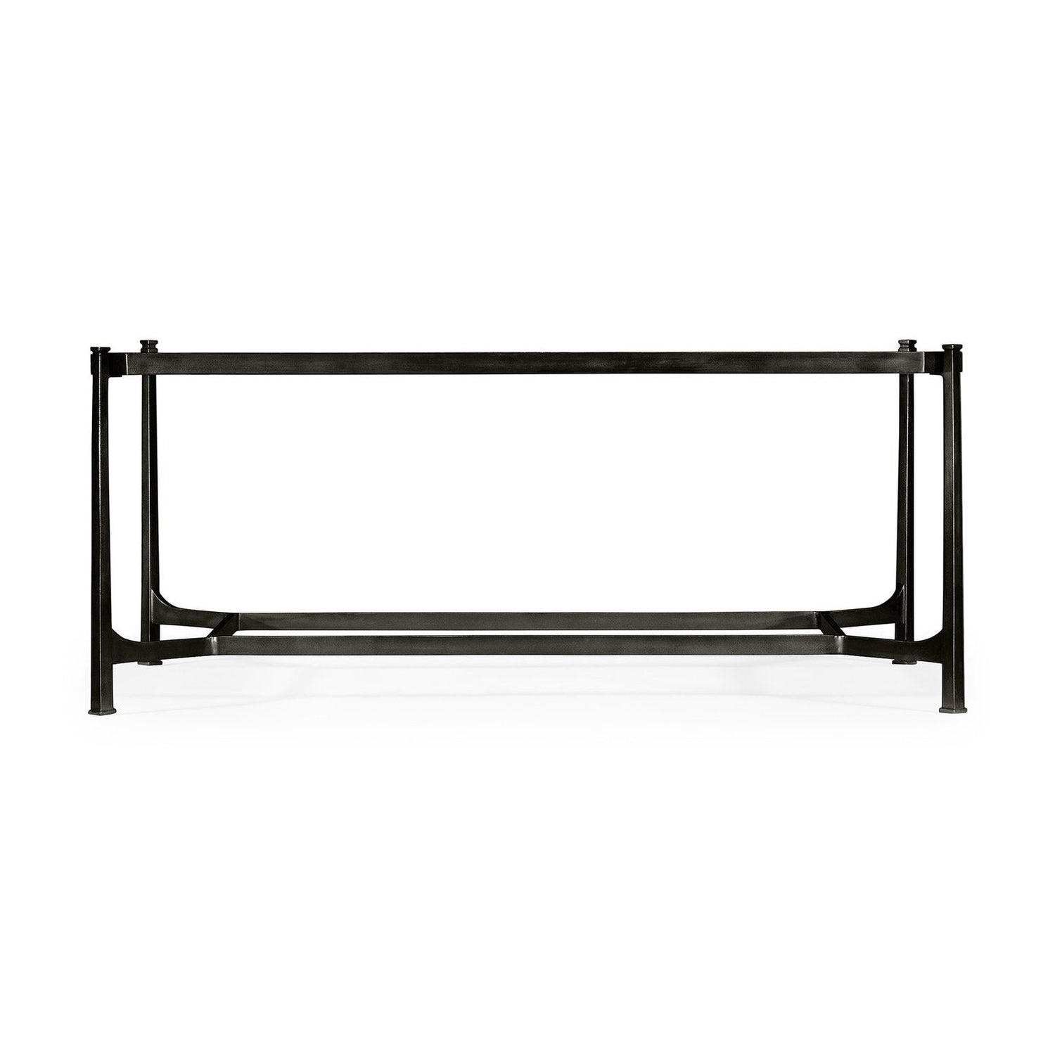 Jonathan Charles, Églomisé & Iron Rectangular Coffee Table