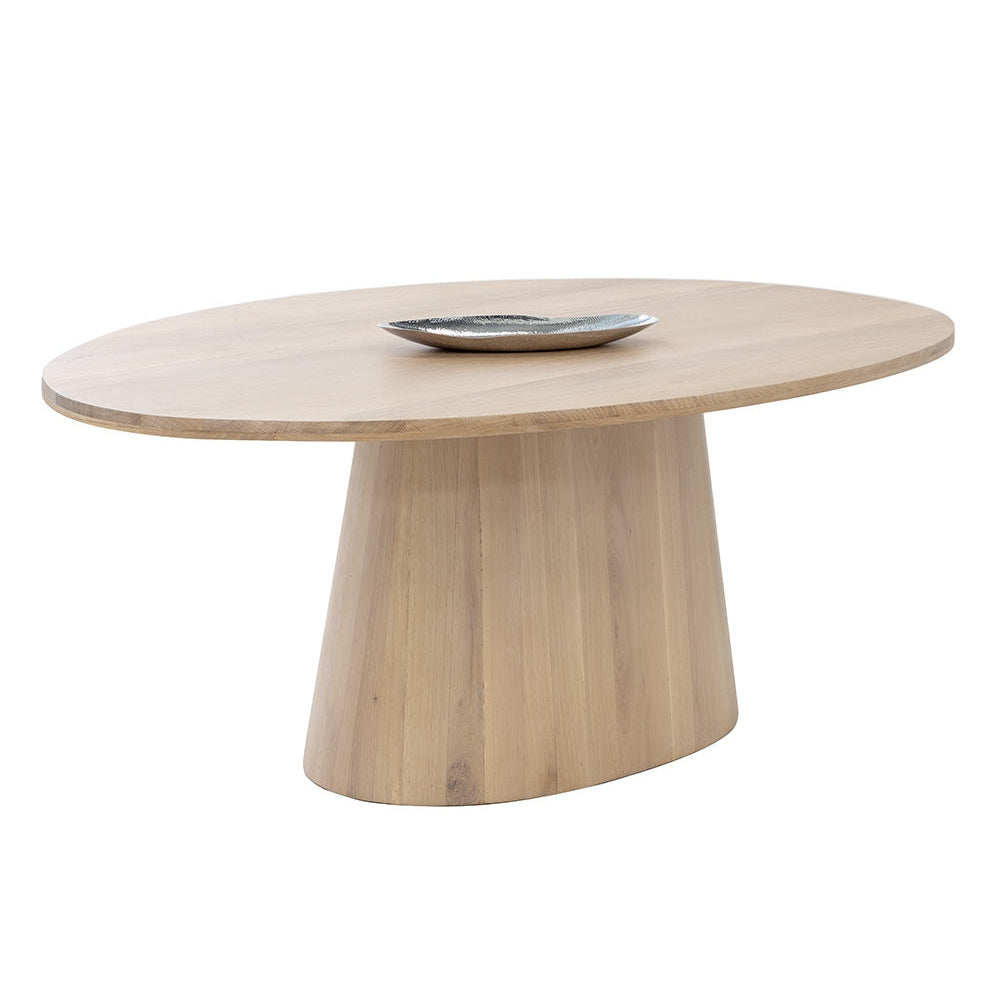 Sunpan, Elina Dining Table - Oval - Light Oak - 84"