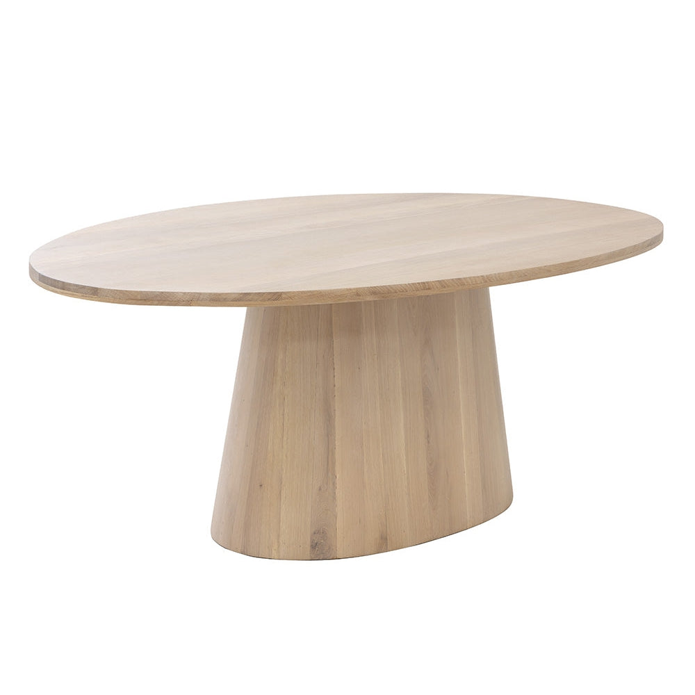 Sunpan, Elina Dining Table - Oval - Light Oak - 84"