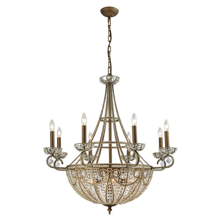 Elk Home, Elizabethan 35'' Wide 14 - Light Chandelier - Dark Bronze