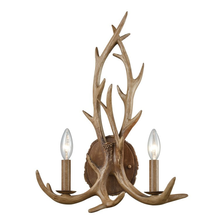 Elk Home, Elk 19'' High 2 - Light Sconce