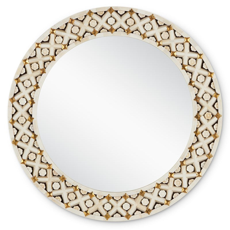 Currey, Ellaria Round Mirror