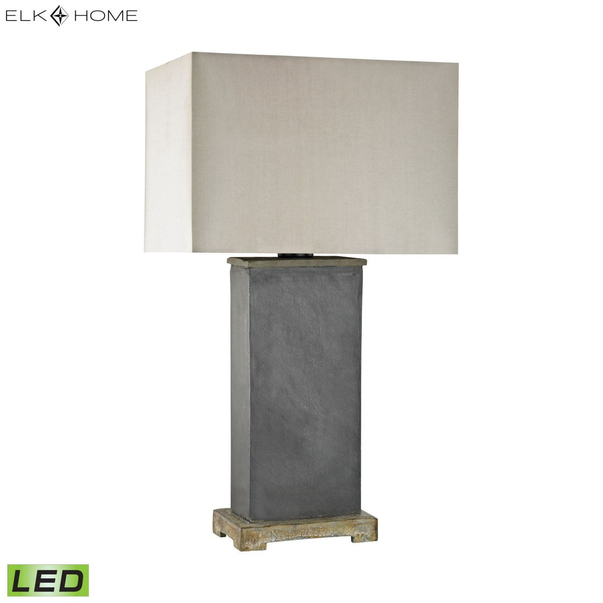 Elk Home, Elliot Bay 28'' High 1-Light Outdoor Table Lamp - Gray