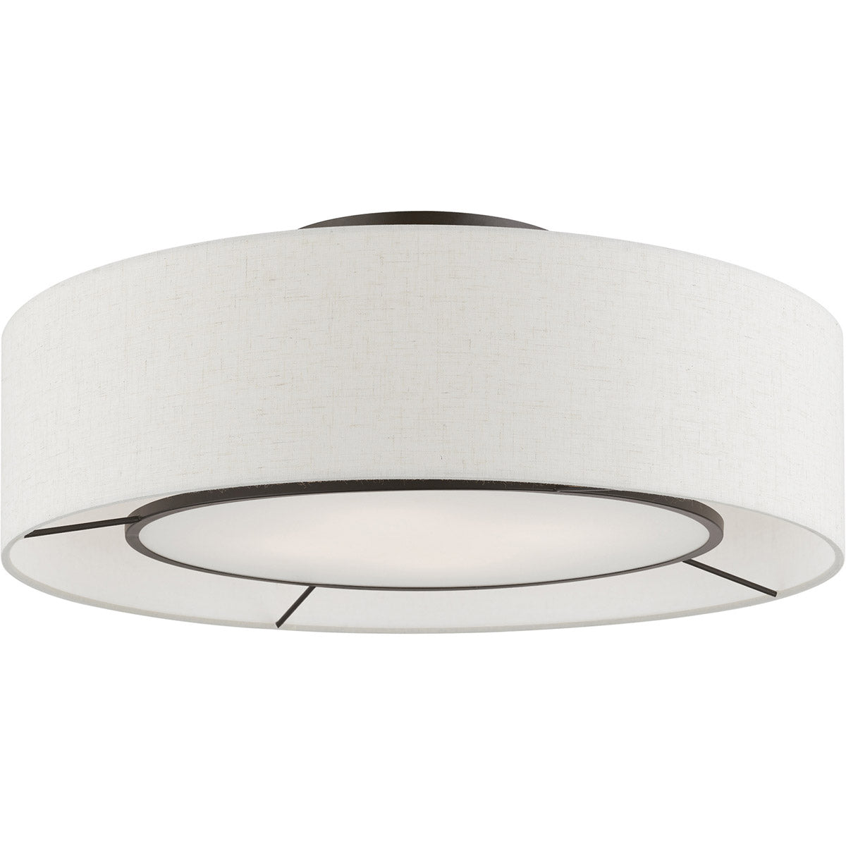 Livex Lighting, Ellsworth 4 Light 21 inch  Semi-Flush