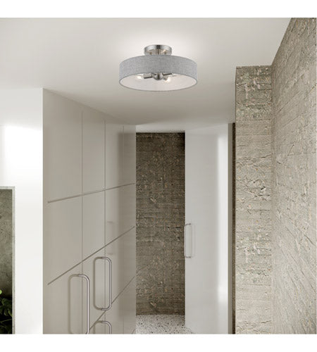 Livex Lighting, Elmhurst 4 Light 14 inch Semi - Flush Ceiling Light