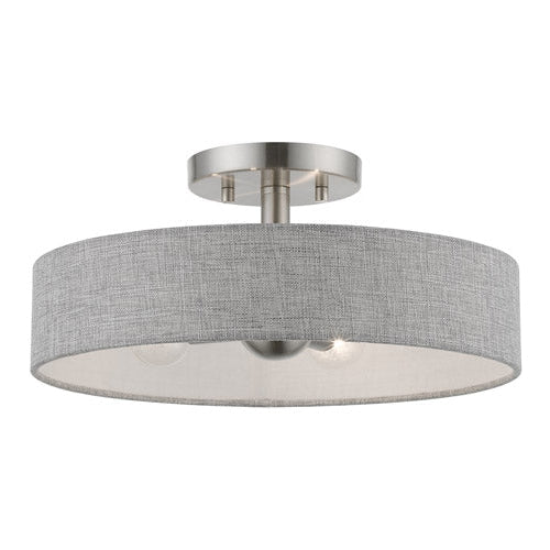 Livex Lighting, Elmhurst 4 Light 14 inch Semi - Flush Ceiling Light