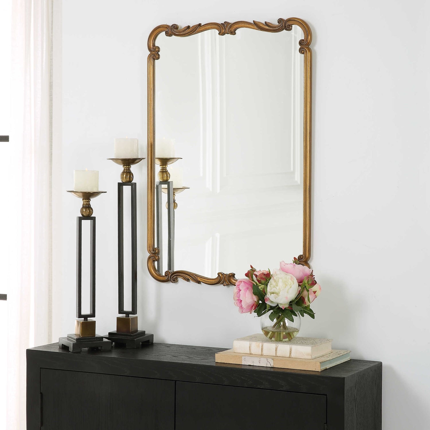 Uttermost, Embellished Mirror - Antique Gold