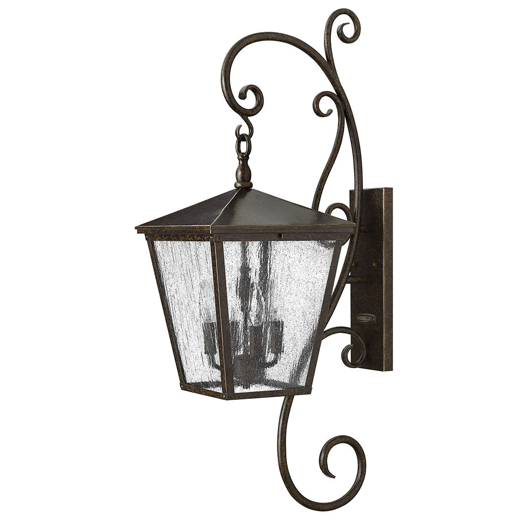 Hinkley Lighting, Outdoor Trellis - Large Wall Mount Lantern with Scroll