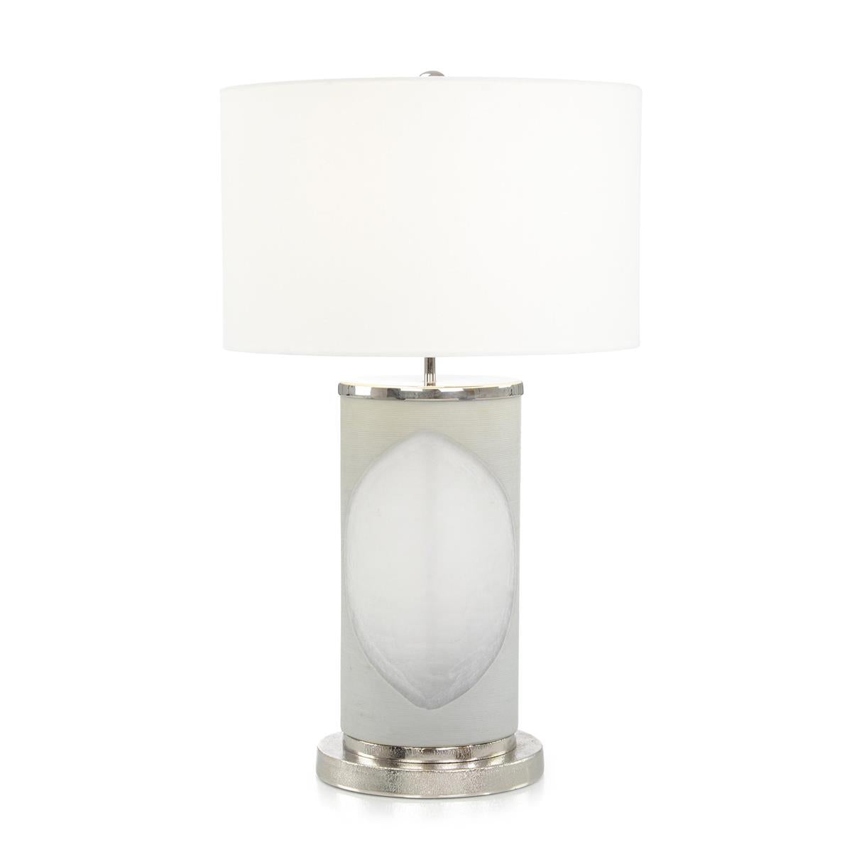 John Richard, Oval Grey Table Lamp