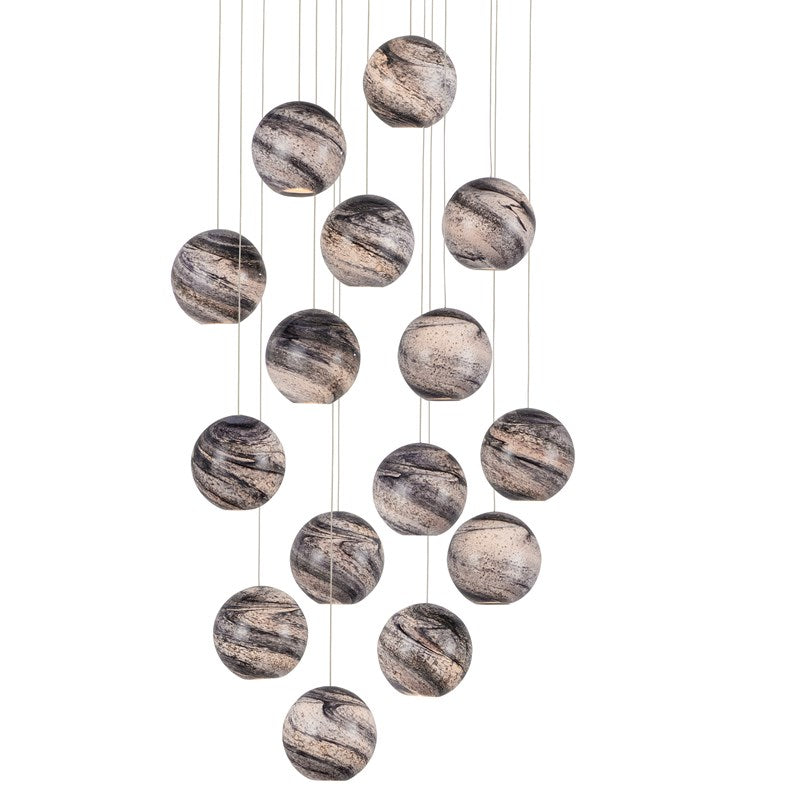 Currey, Palatino 15 - Light Multi - Drop Pendant