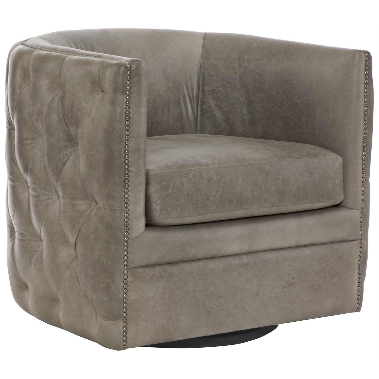 Bernhardt, Palazzo Leather Swivel Chair