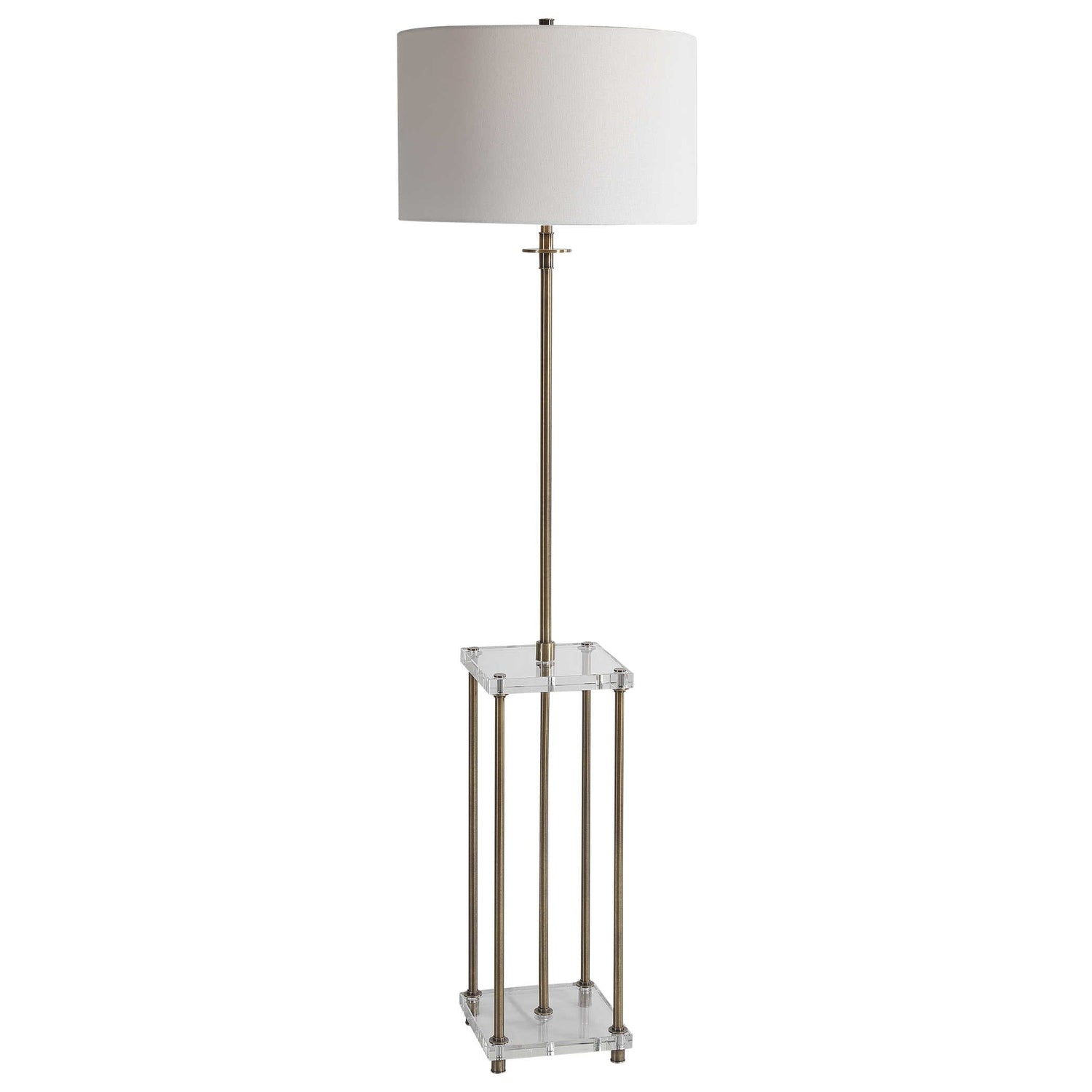 Uttermost, Palladian Antique Brass Floor Lamp