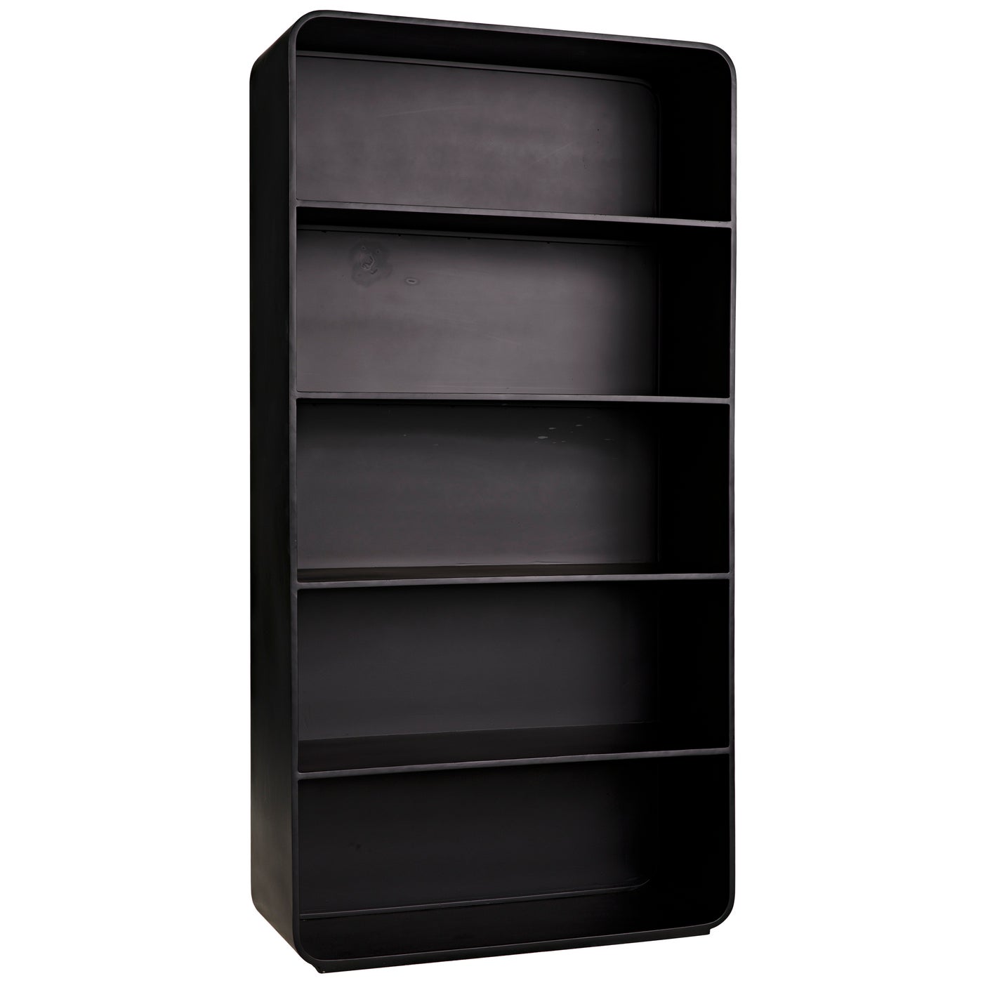 Noir, Paloma Bookcase - Black Steel