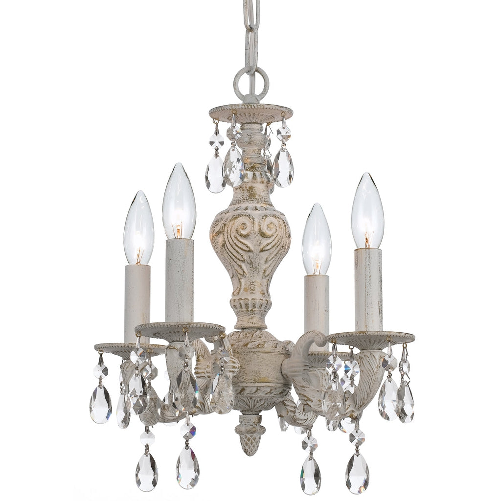 Crystorama Lighting Company, Paris Market 4 Light Crystal Mini Chandelier