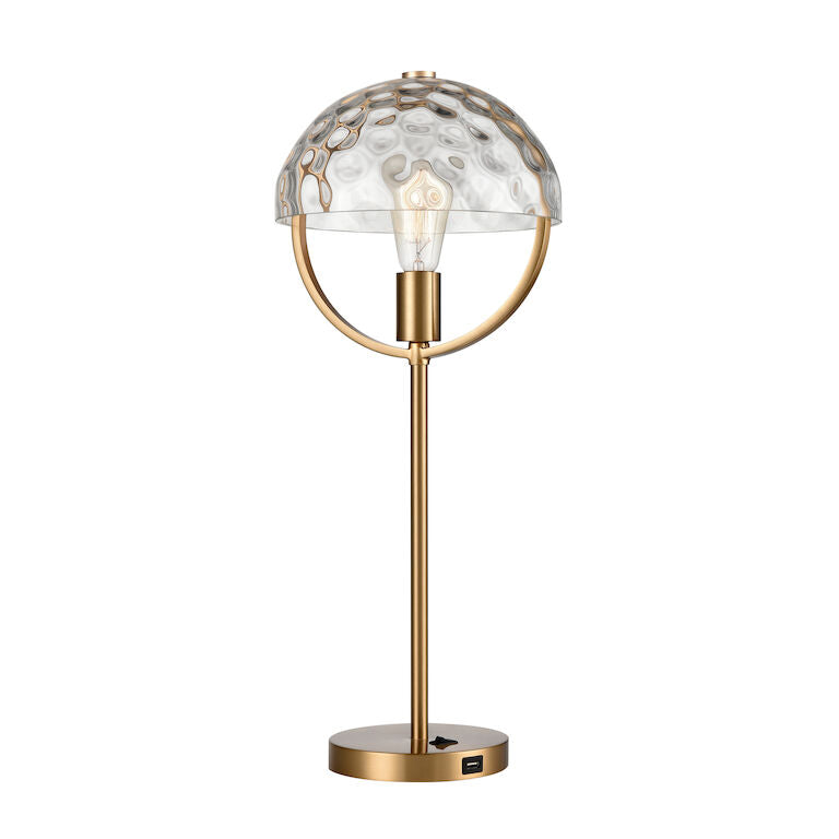 Elk Home, Parsons Avenue 24'' High 1 - Light Desk Lamp - Aged Brass