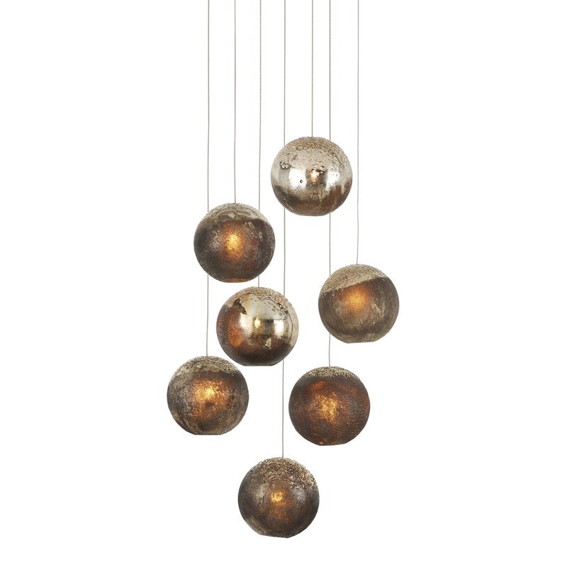 Currey, Pathos 7 - Light Multi - Drop Pendant