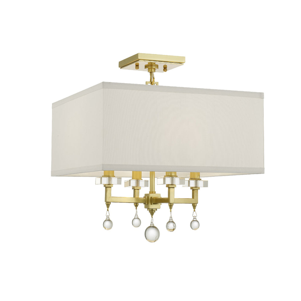 Crystorama Lighting Company, Paxton 4 Light Semi-Flush