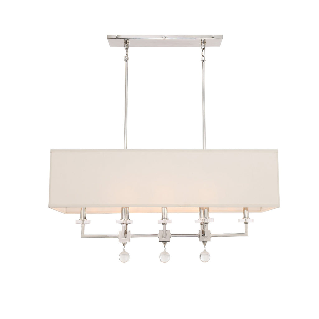 Crystorama Lighting Company, Paxton 8 Light Linear Chandelier