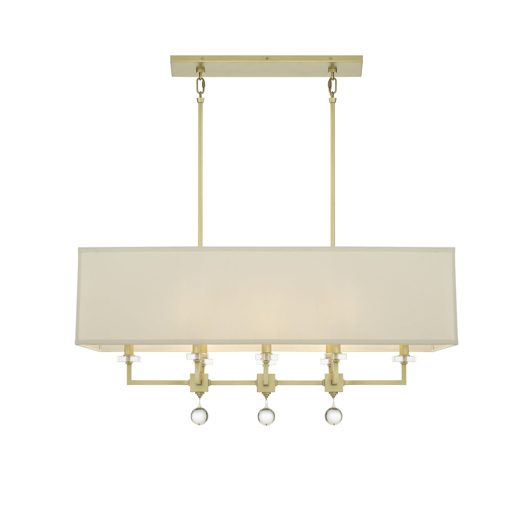 Crystorama Lighting Company, Paxton 8 Light Linear Chandelier