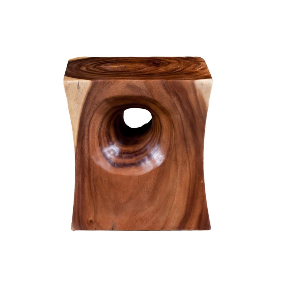 Phillips Collection, Peek a Boo Side Table, Chamcha Wood, Natural