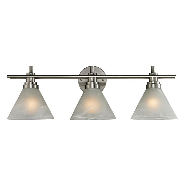 Elk Home, Pemberton 26'' Wide 3 - Light Vanity Light - Brushed Nickel