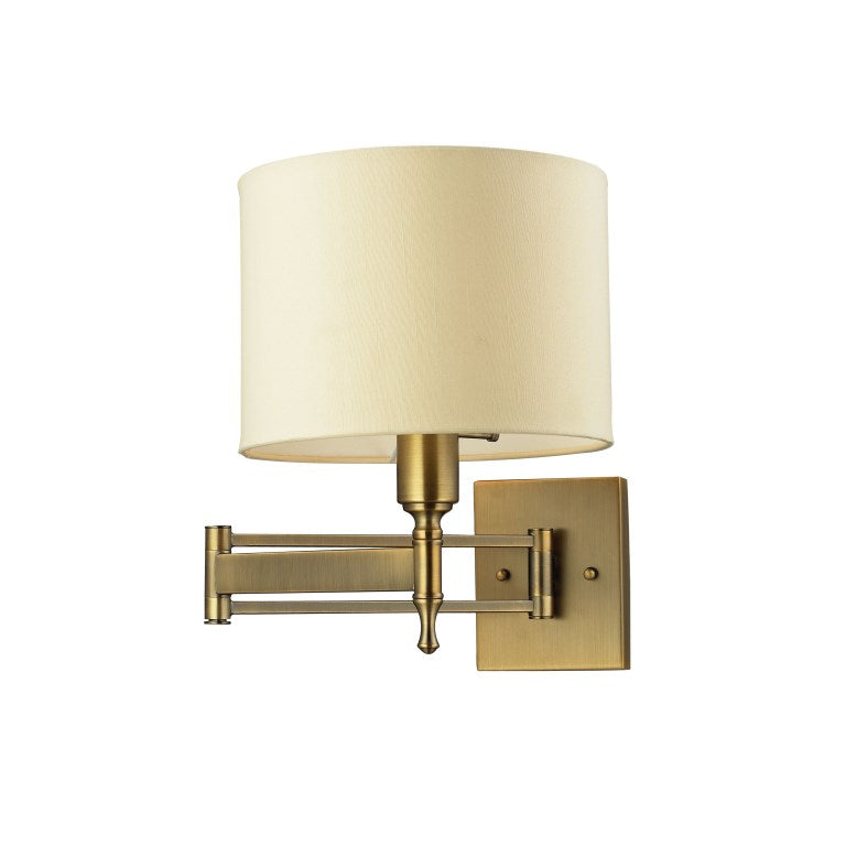 Elk Home, Pembroke 14'' High 1 - Light Sconce - Antique Brass