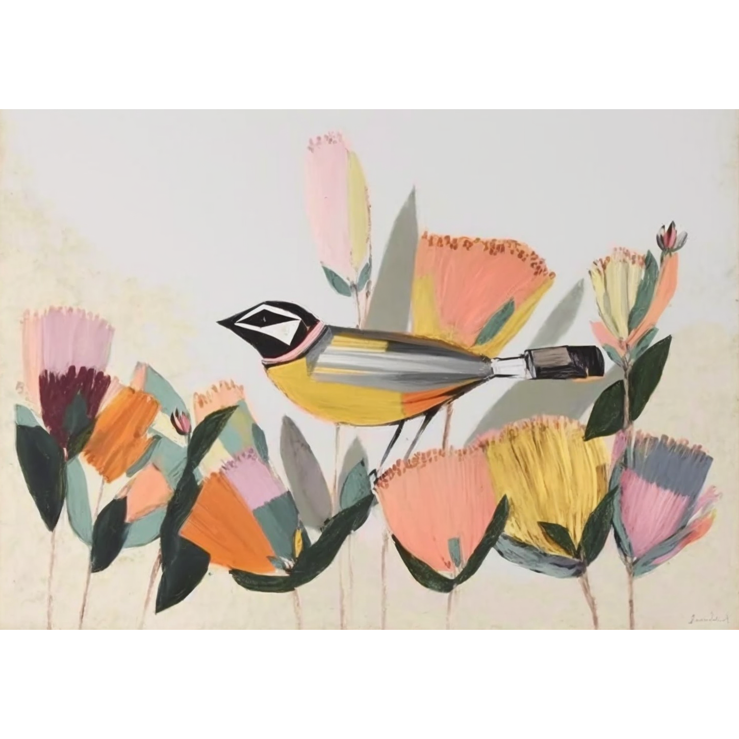 FASart, Petal and Pardalote - Limited Edition Print