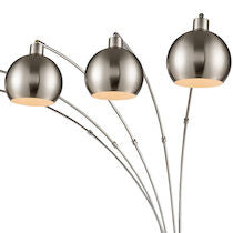 Elk Home, Peterborough 85.5'' High 5-Light Floor Lamp - Polished Nickel