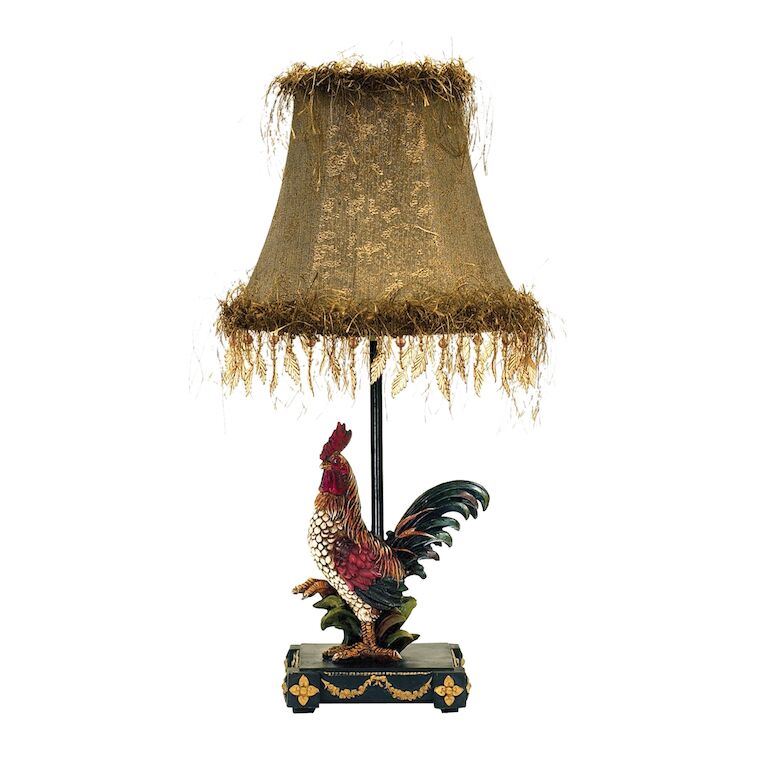 Elk Home, Petite Rooster 19'' High 1-Light Table Lamp - Multicolor