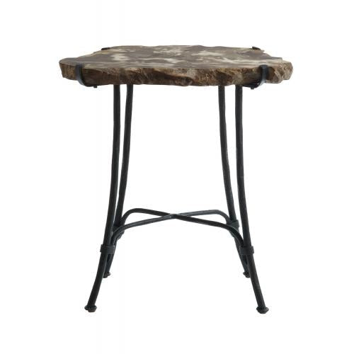 Bernhardt, Petrified Wood Accent Table