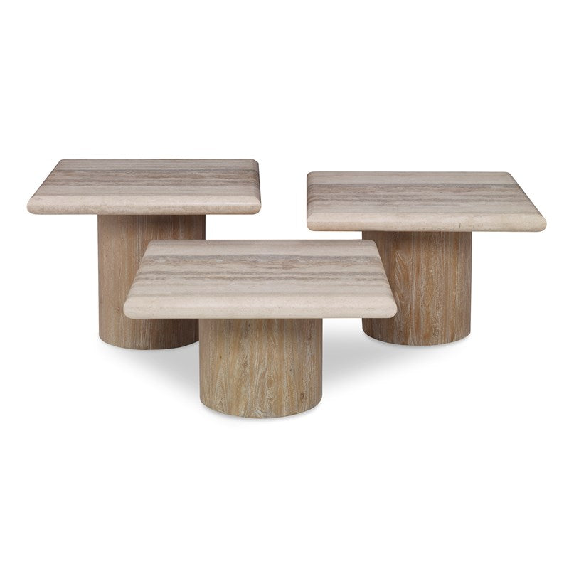 Ambella, Petros Travertine Table Set