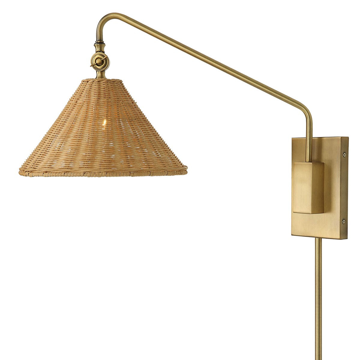 Uttermost, Phuvinh 1 Light - Rattan Shade Sconce