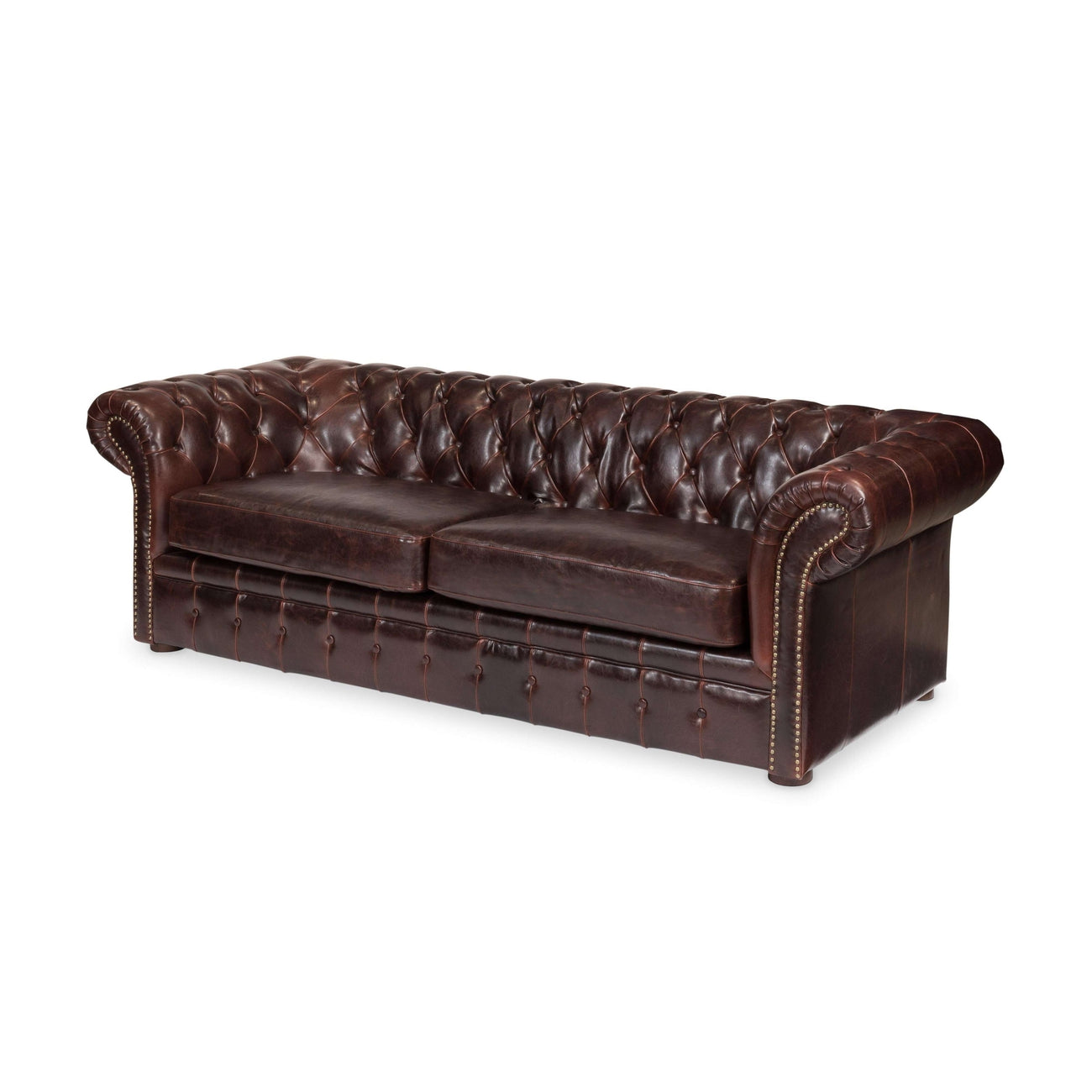 SARREID, Piccadilly 3 Seat Sofa, Club Leather