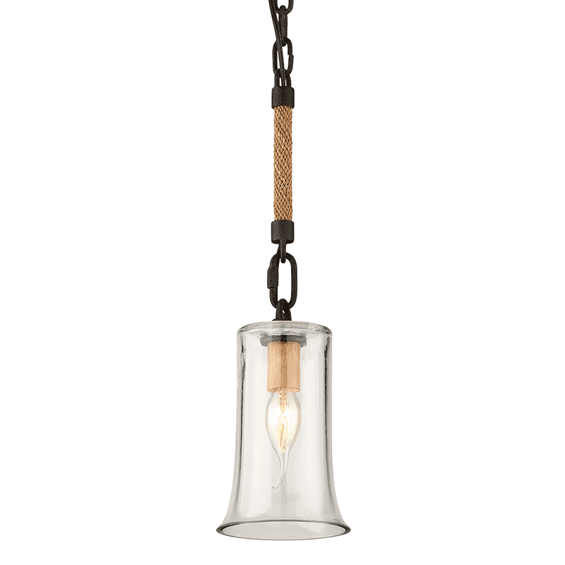 Troy Lighting, Pier 39 1Lt Pendant Small Shipyard Bronze