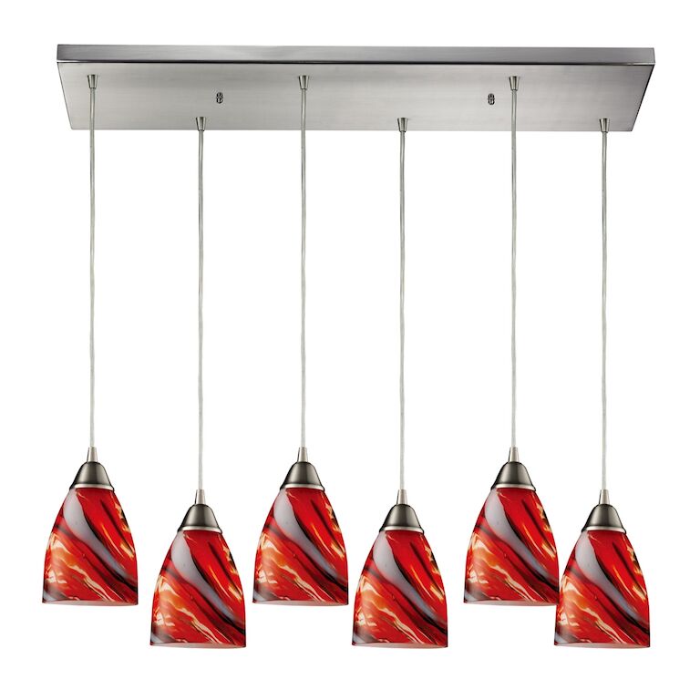 Elk Home, Pierra 30'' Wide 6 - Light Pendant