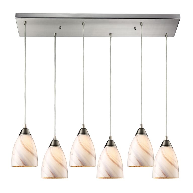 Elk Home, Pierra 30'' Wide 6 - Light Pendant