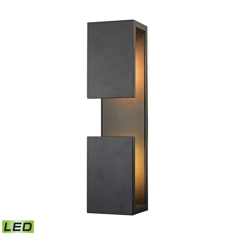 Elk Home, Pierre 19'' High 1-Light Outdoor Sconce - Textured Matte Black