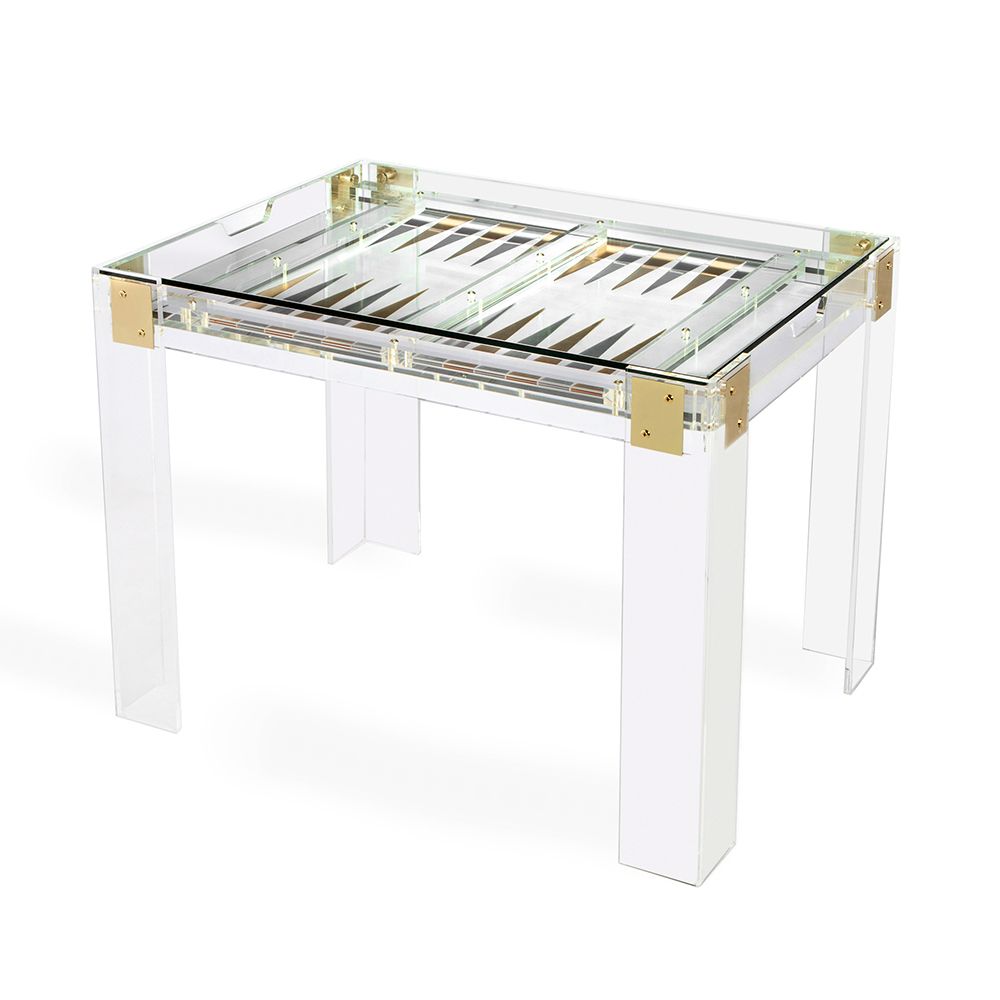 Interlude, Pierre Acrylic Backgammon Table