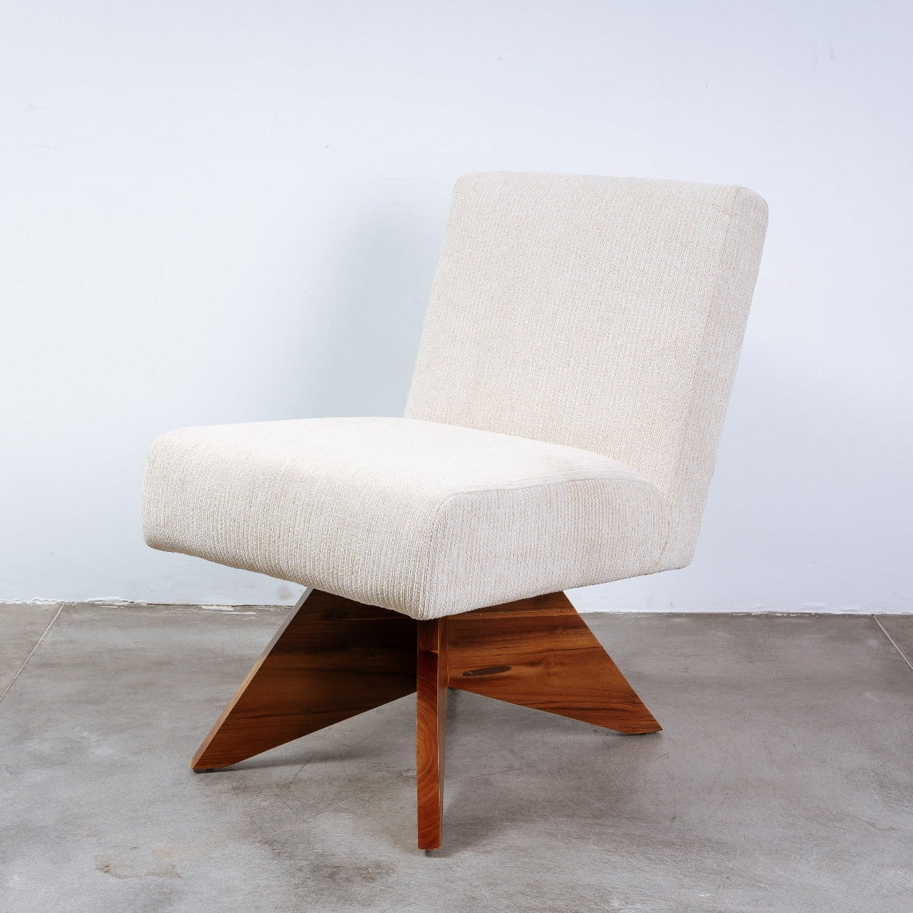 France & Son, Pierre Jeanneret Armless Slipper Chair w/ X base