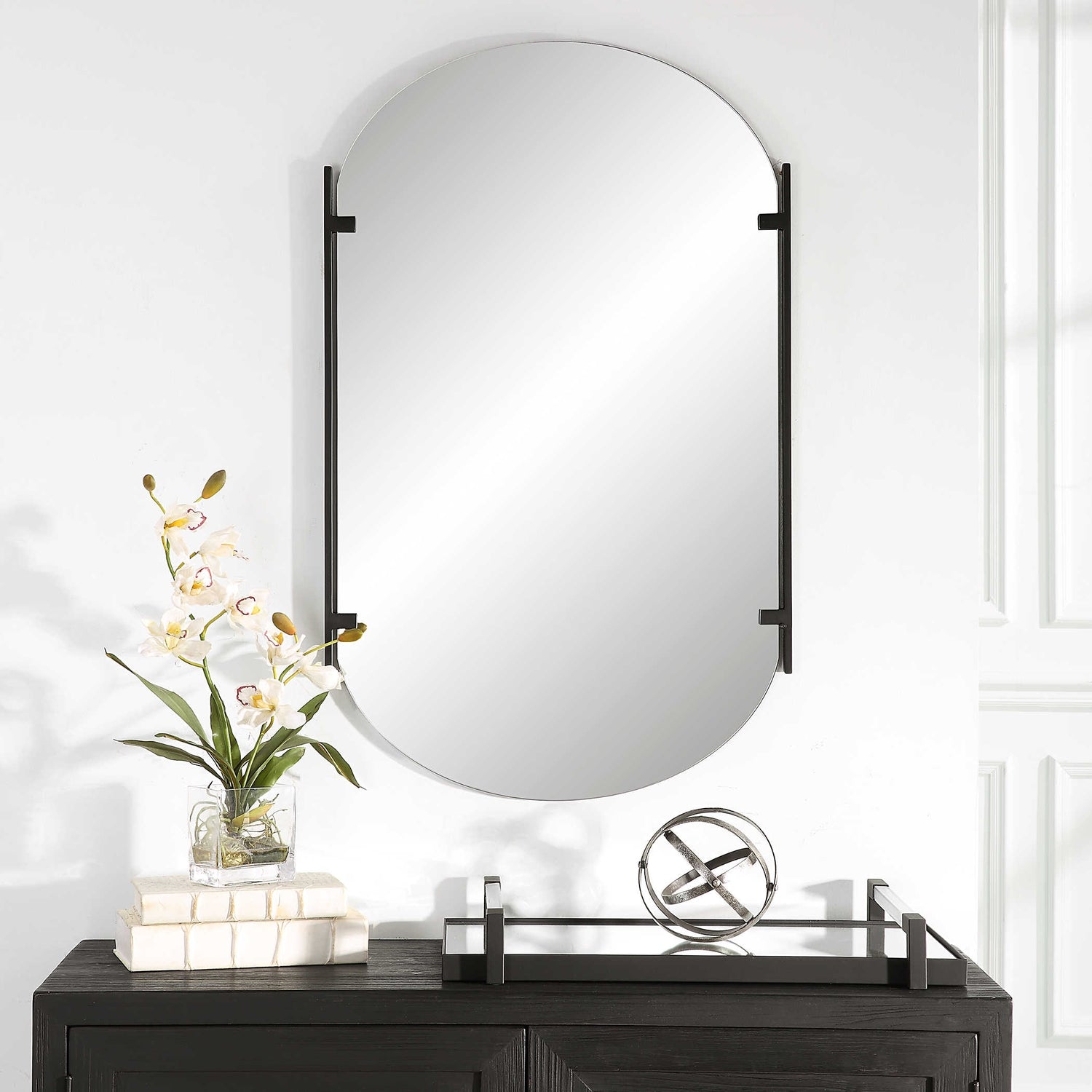 Uttermost, Pill Shaped Frameless Mirror