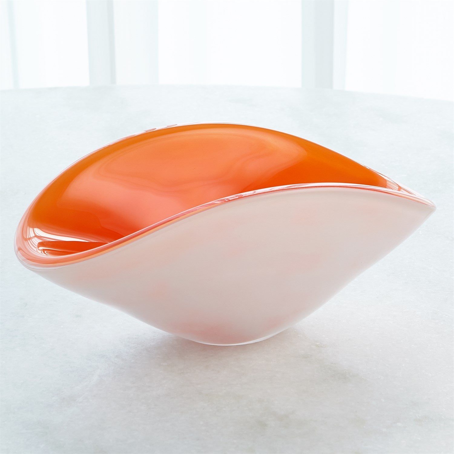 Global Views, Pinched Cased Glass Bowl