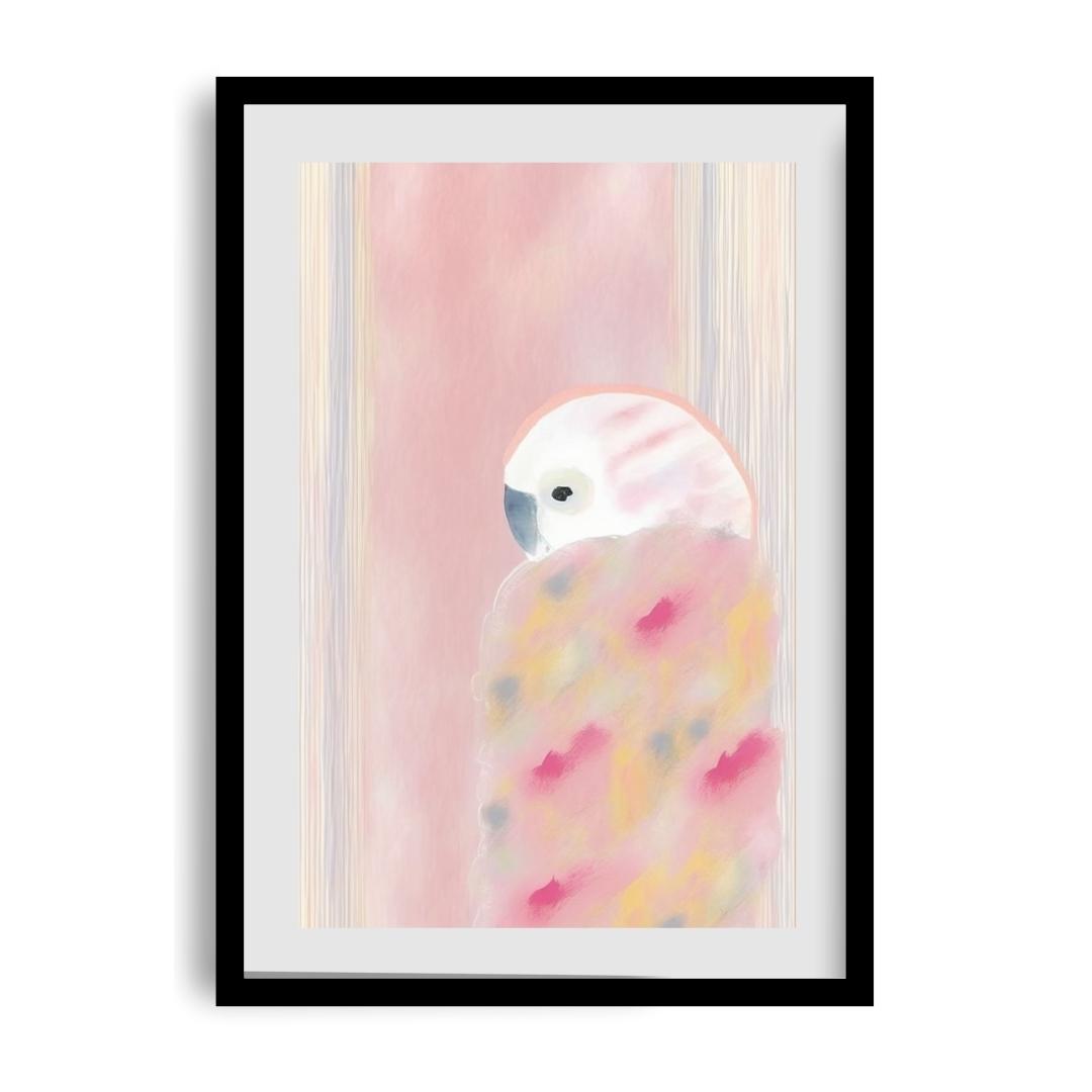 FASart, Pink Paradise: Rainbow Parrot - Limited Edition Print