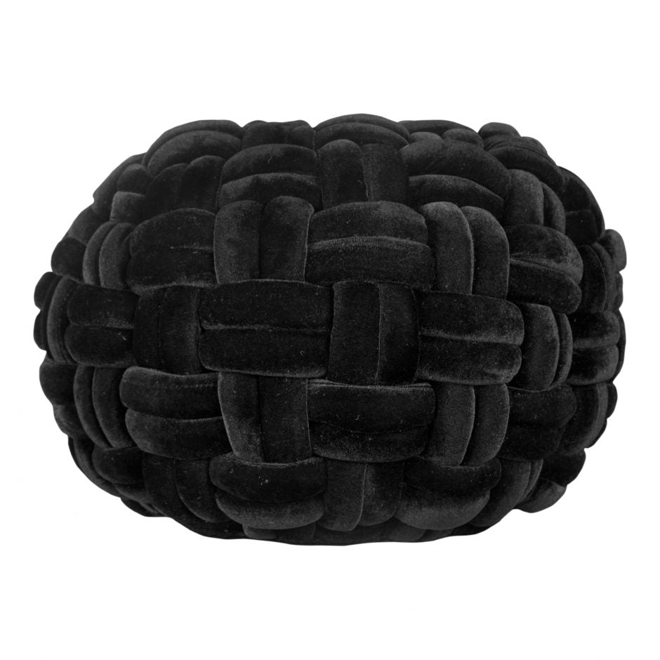 Moes, Pj Velvet Pouf Black