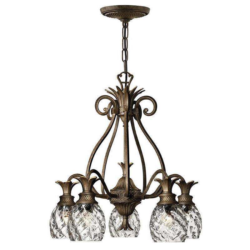 Hinkley Lighting, Plantation Chandelier Pearl Bronze